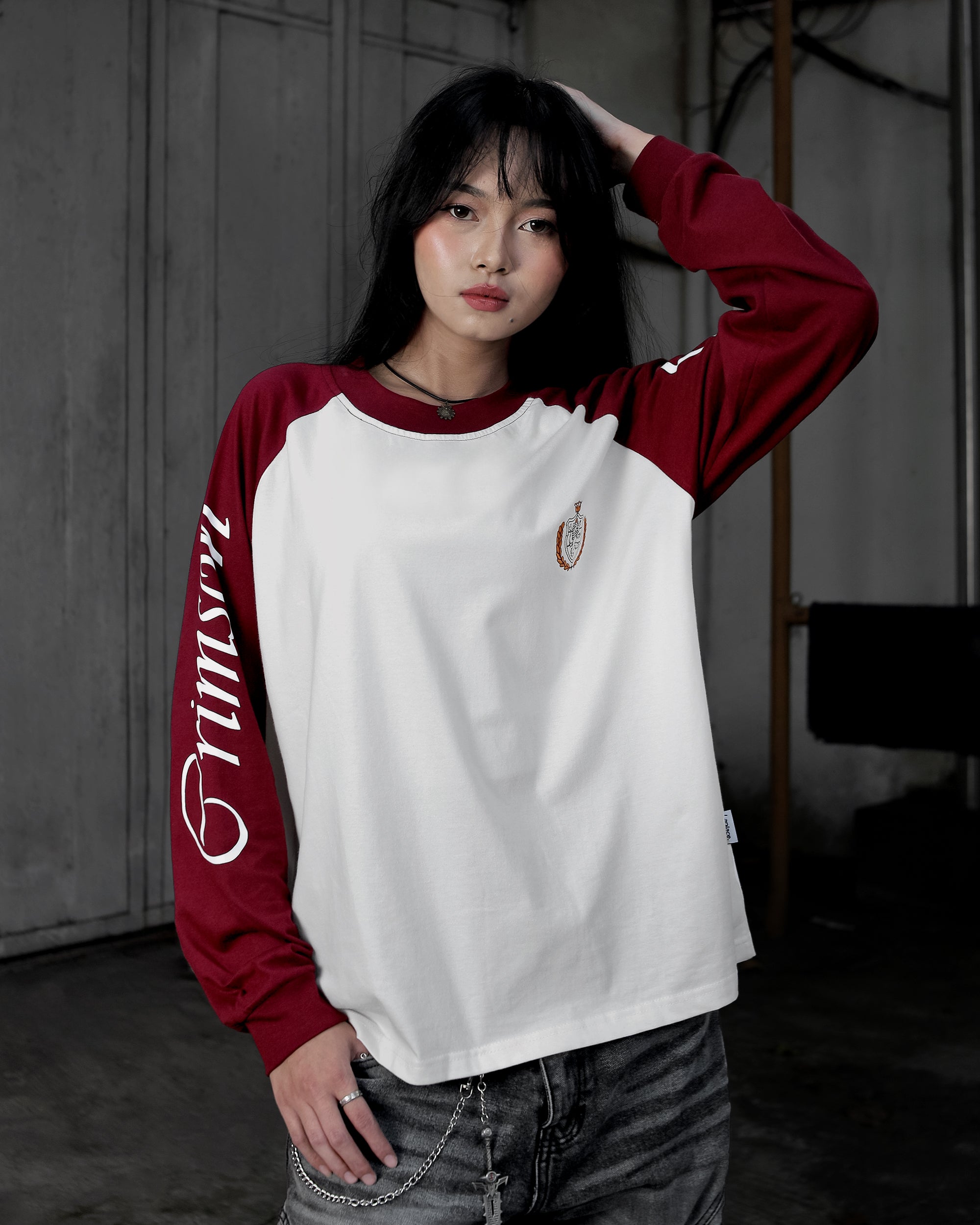 Crimson Lion - Longsleeve T-Shirt